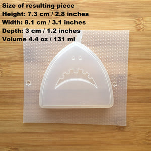 4.4 oz Shark Head Bath Bomb Plastic Mold
