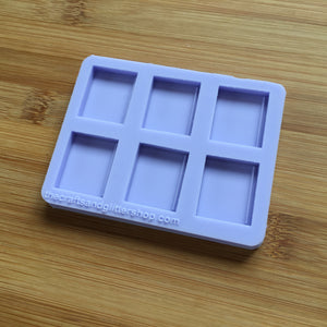 1" Book Silicone Mold, Food Safe Silicone Rubber Mould - available in 6, 12, 16 or 24 cavity molds