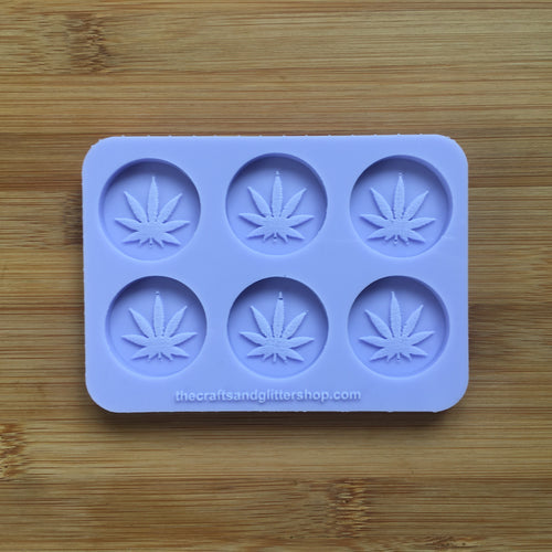 3cm Weed Badge Silicone Mold, Food Safe Silicone Rubber Mould