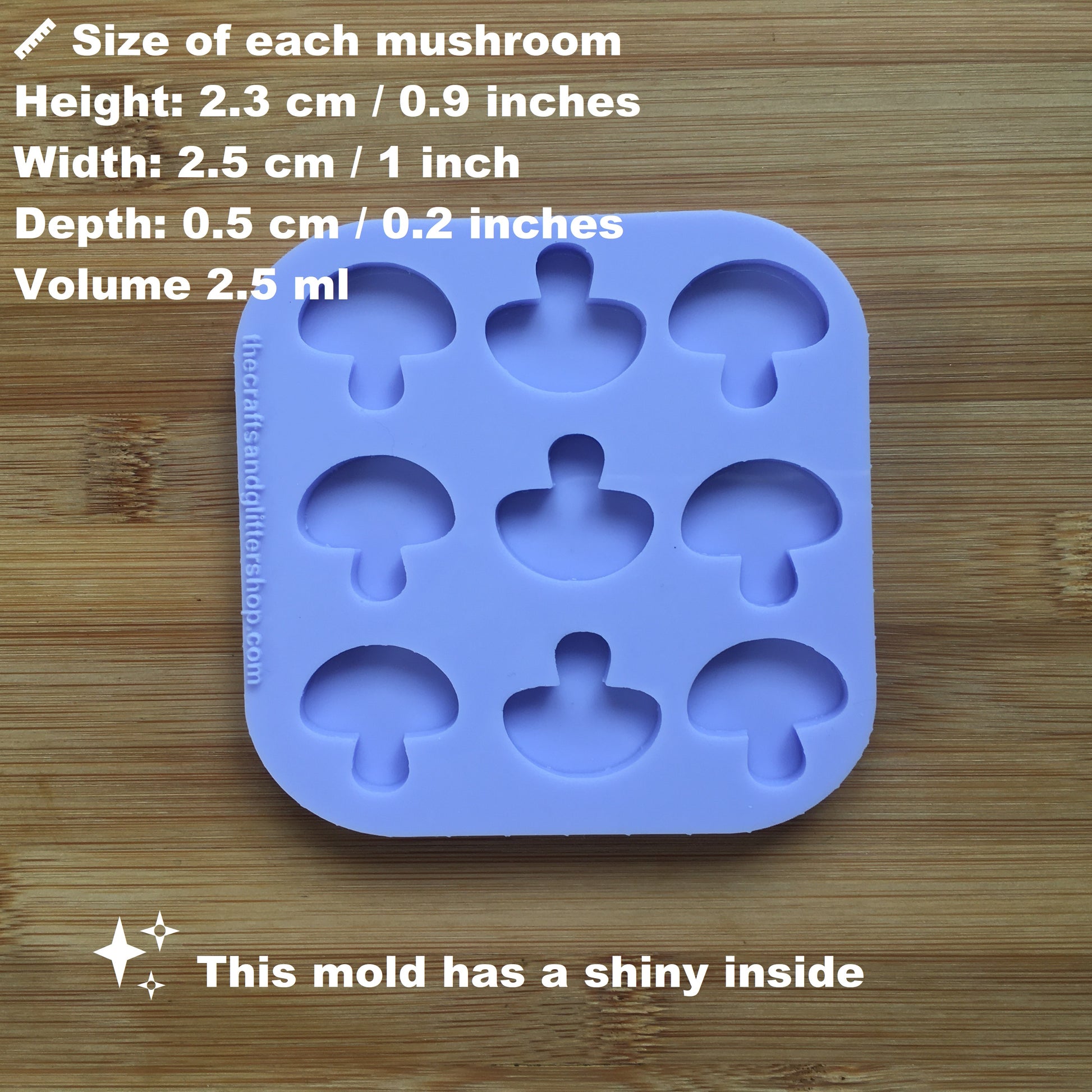 Mushroom Silicone Mold - The Crafts and Glitter Shop
