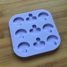 Load image into Gallery viewer, 1&quot; Mushroom Silicone Mold, Food Safe Silicone Rubber Mould