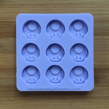 Load image into Gallery viewer, 2cm Mushroom Silicone Mold, Food Safe Silicone Rubber Mould