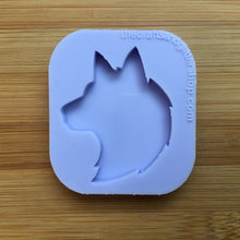 Load image into Gallery viewer, 2&quot; Wolf Head Silicone Mold, Food Safe Silicone Rubber Mould