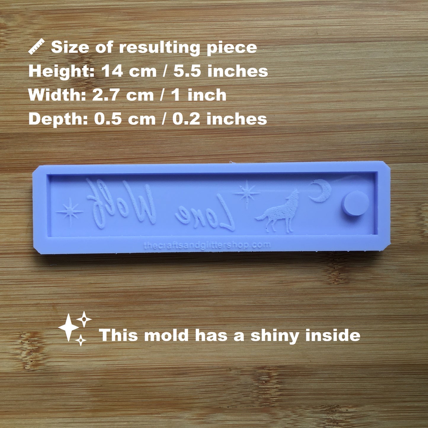 Lone Wolf Bookmark Silicone Mold - The Crafts and Glitter Shop