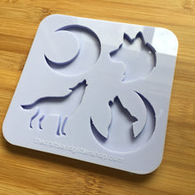 Load image into Gallery viewer, 2&quot; Wolf Silicone Mold, Food Safe Silicone Rubber Mould