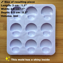 Load image into Gallery viewer, 3cm Mushroom Silicone Mold, Food Safe Silicone Rubber Mould