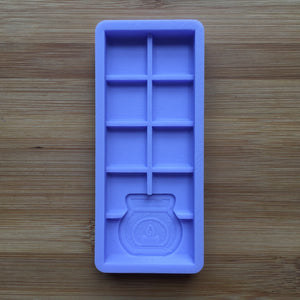 1.5 oz Wax Burner Snap Bar Silicone Mold, Food Safe Silicone Rubber Mould