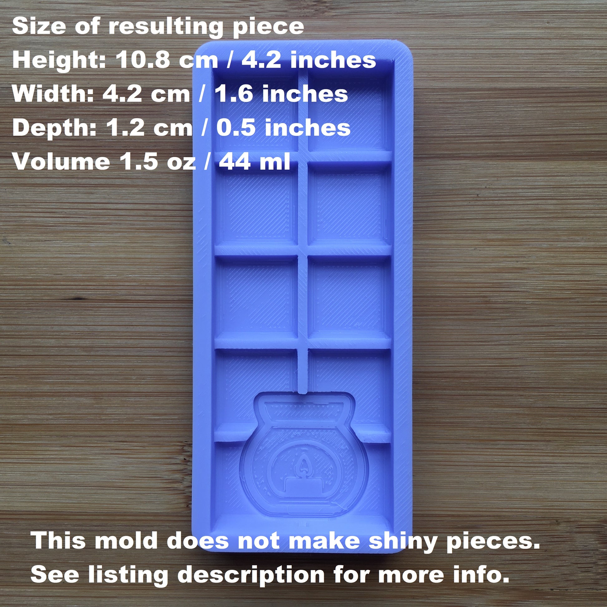 1.5 oz Wax Burner Snap Bar Silicone Mold - The Crafts and Glitter Shop