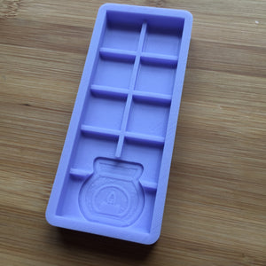 1.5 oz Wax Burner Snap Bar Silicone Mold, Food Safe Silicone Rubber Mould