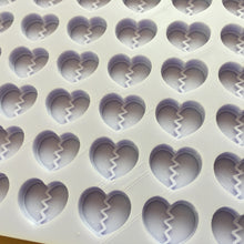 Load image into Gallery viewer, 16mm Broken Heart Silicone Mold, Food Safe Silicone Rubber Mould