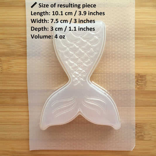 4 oz Mermaid Tail Plastic Mold