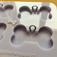 Load image into Gallery viewer, 4cm Bone with hoop Silicone Mold, Food Safe Silicone Rubber Mould