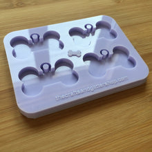 Load image into Gallery viewer, 4cm Bone with hoop Silicone Mold, Food Safe Silicone Rubber Mould