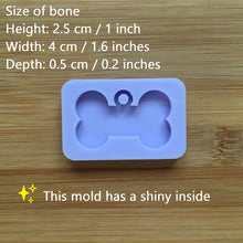 Load image into Gallery viewer, 4cm Bone with hoop Silicone Mold, Food Safe Silicone Rubber Mould