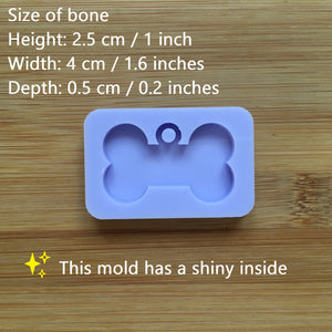 4cm Bone with hoop Silicone Mold, Food Safe Silicone Rubber Mould