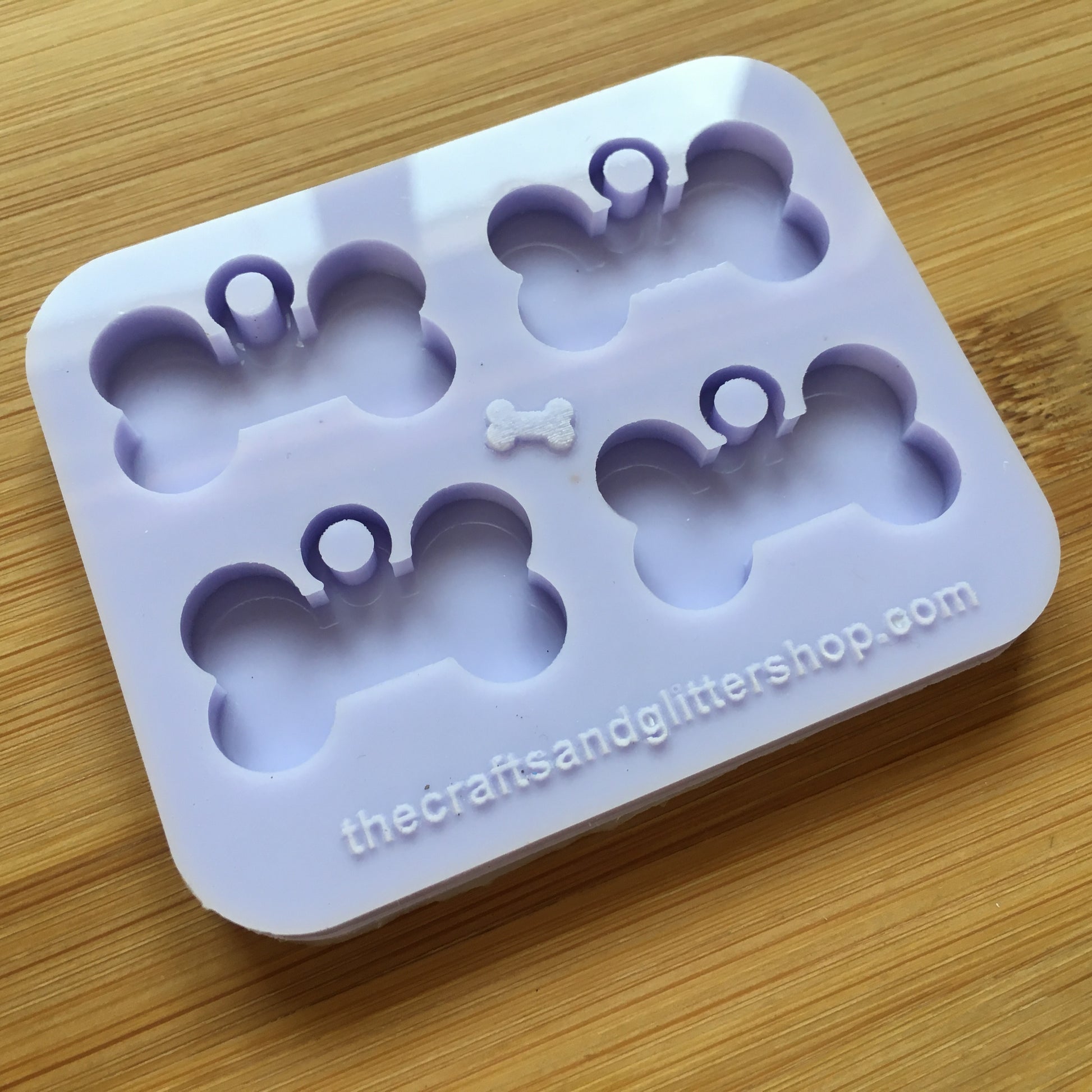 3cm Bone with hoop Silicone Mold - The Crafts and Glitter Shop
