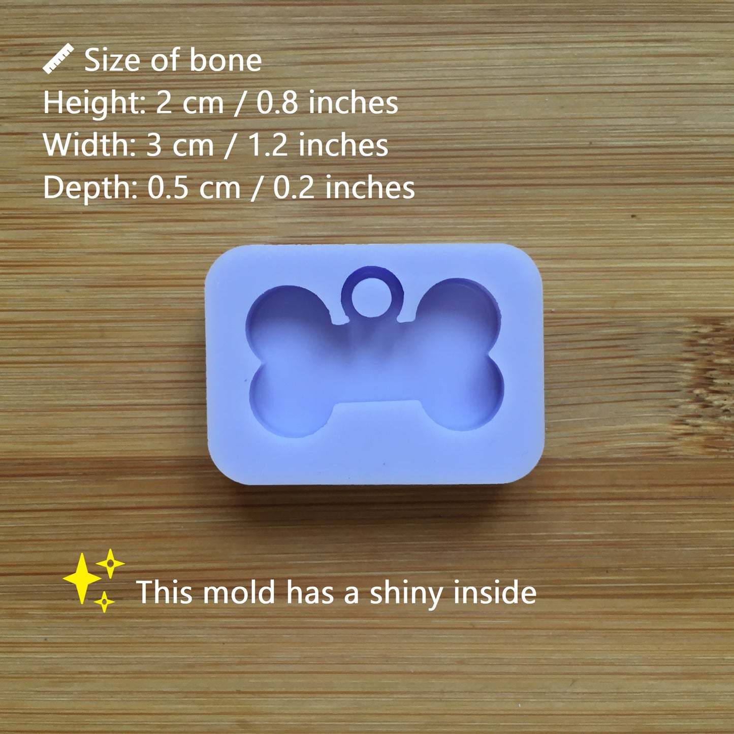 3cm Bone with hoop Silicone Mold - The Crafts and Glitter Shop