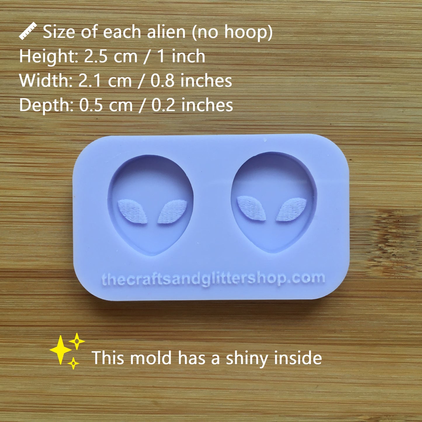1 inch Alien Head Silicone Mold - The Crafts and Glitter Shop