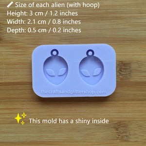 1" Alien Head Silicone Mold, Food Safe Silicone Rubber Mould