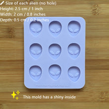 Load image into Gallery viewer, 1&quot; Alien Silicone Mold, Food Safe Silicone Rubber Mould