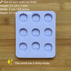 1" Alien Silicone Mold, Food Safe Silicone Rubber Mould