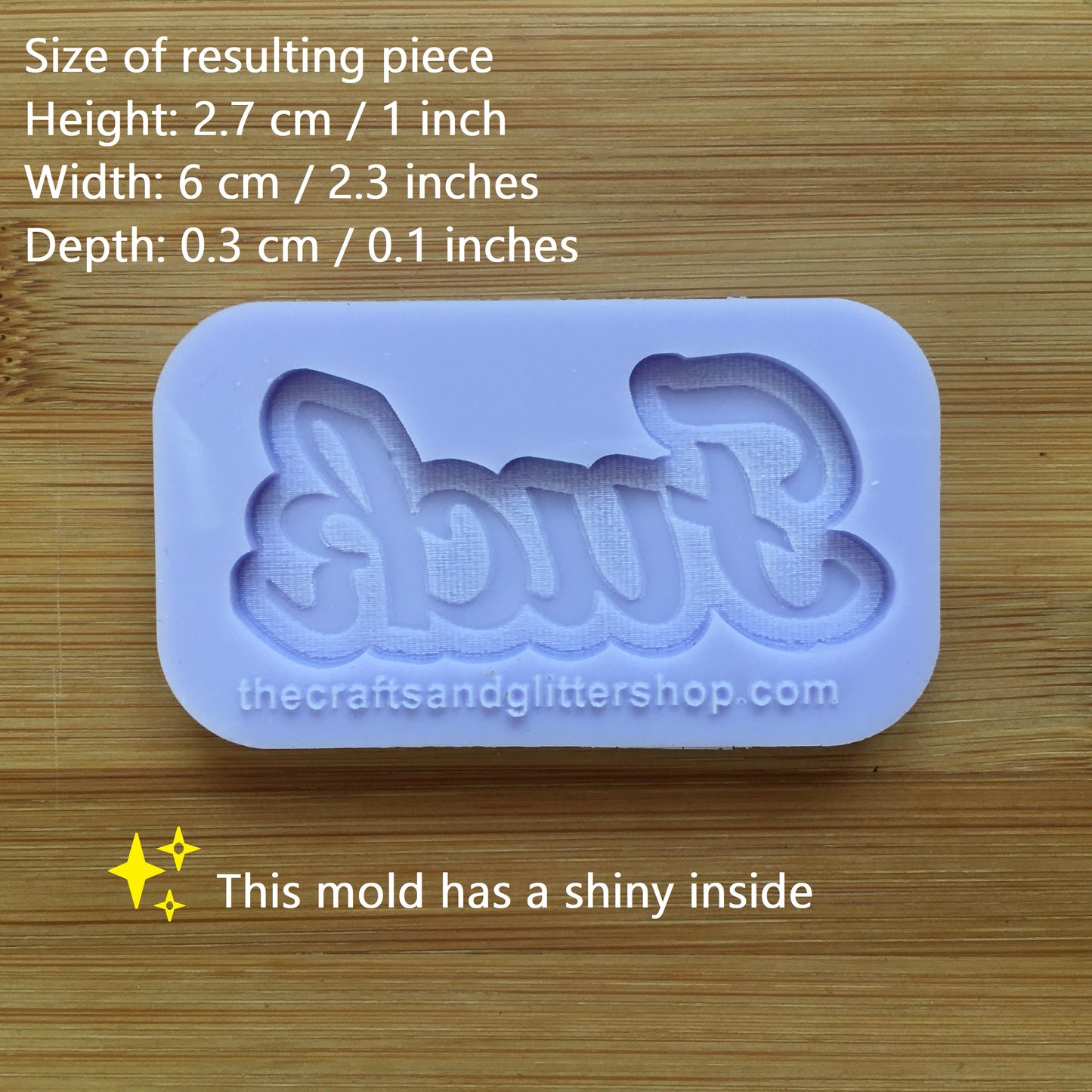 Fuck Silicone Mold, Food Safe Silicone Rubber Mould - The Crafts and Glitter Shop