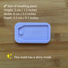 Load image into Gallery viewer, Gift Tag Silicone Mold, Food Safe Silicone Rubber Mould