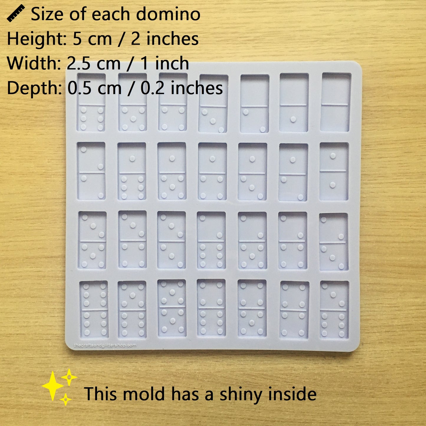 Dominoes Set Silicone Mold - The Crafts and Glitter Shop