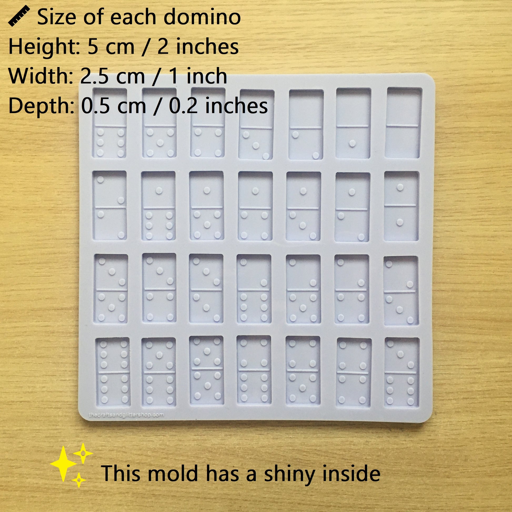 Dominoes Set Silicone Mold - The Crafts and Glitter Shop