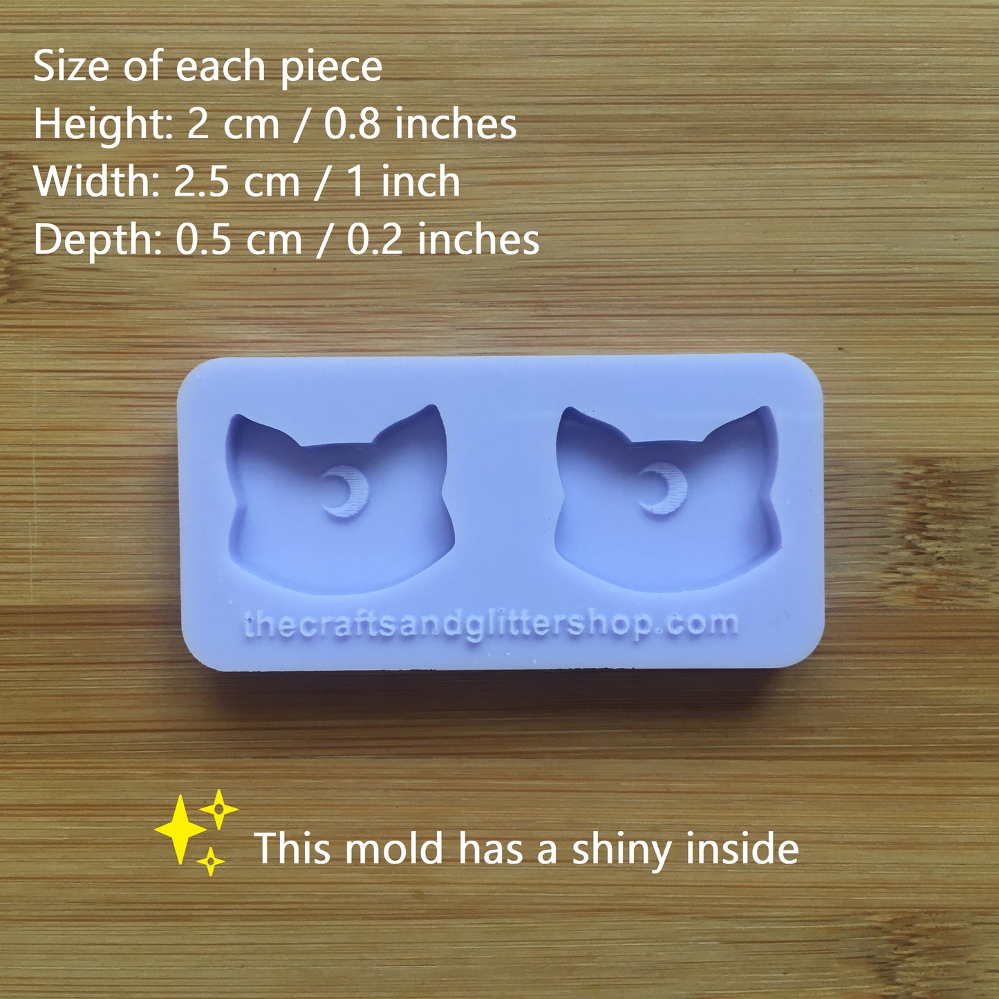 Lunar Cat Silicone Mold - The Crafts and Glitter Shop