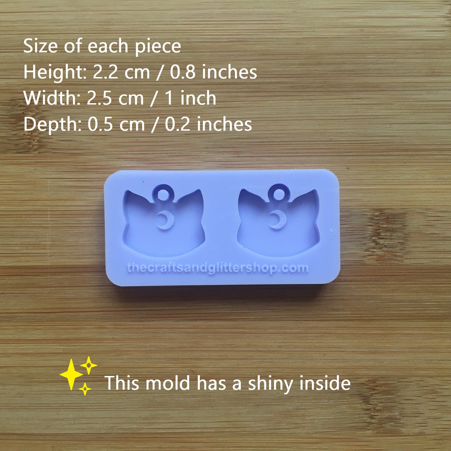 Lunar Cat Silicone Mold - The Crafts and Glitter Shop