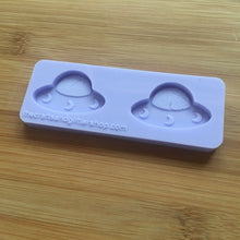 Load image into Gallery viewer, 1.5&quot; Kawaii Spaceship Silicone Mold, Food Safe Silicone Rubber Mould