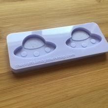 Load image into Gallery viewer, 1.5&quot; Kawaii Spaceship Silicone Mold, Food Safe Silicone Rubber Mould