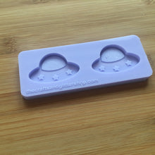 Load image into Gallery viewer, 1.5&quot; Kawaii Spaceship Silicone Mold, Food Safe Silicone Rubber Mould