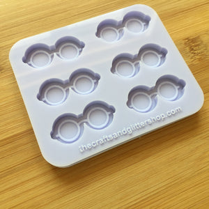 34mm Nerdy Glasses Silicone Mold, Food Safe Silicone Rubber Mould