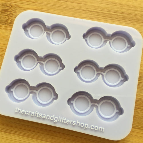 34mm Nerdy Glasses Silicone Mold, Food Safe Silicone Rubber Mould