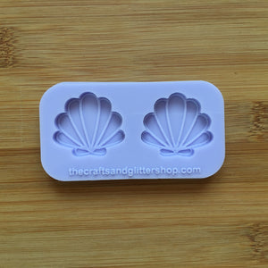 1.1" Seashell Silicone Mold, Food Safe Silicone Rubber Mould