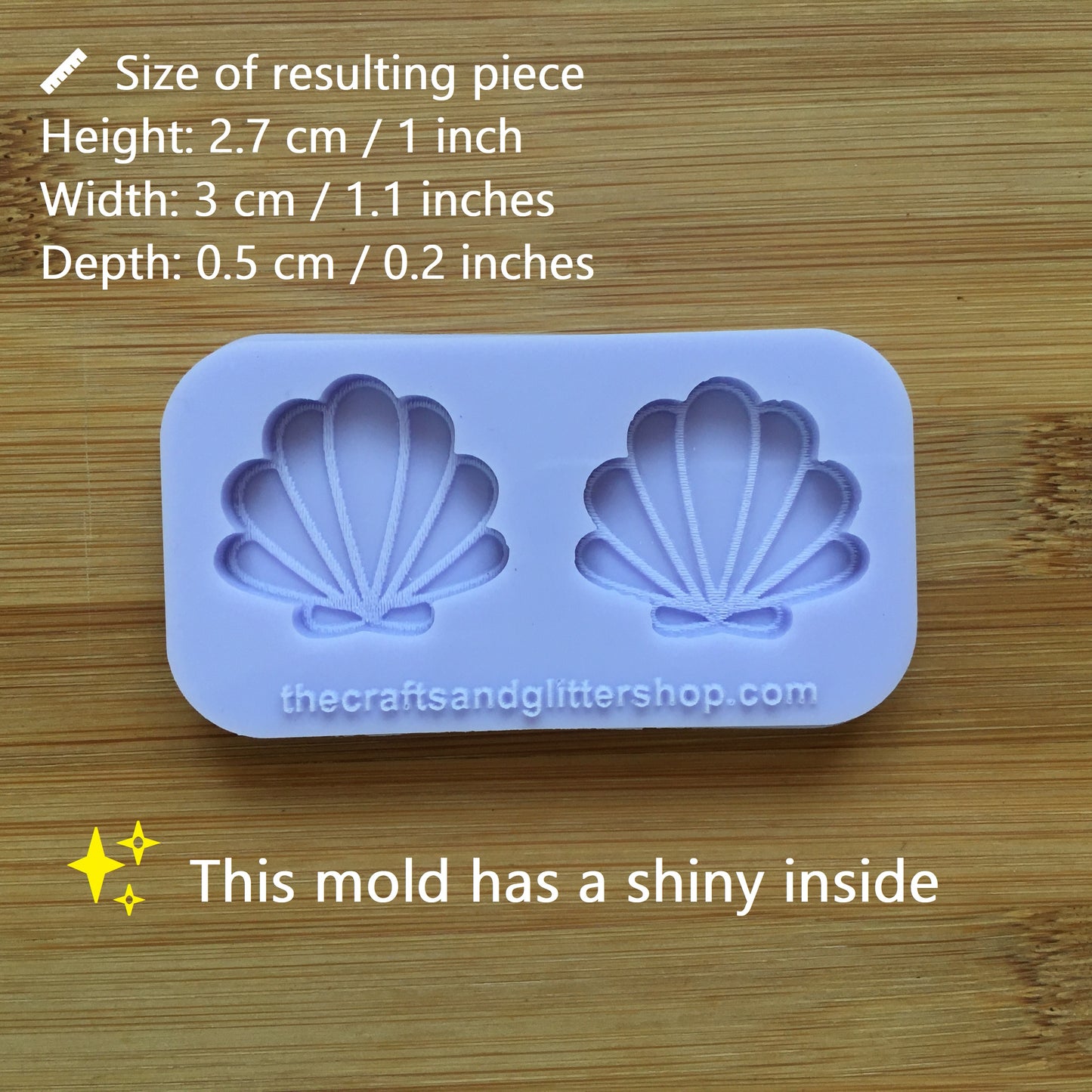 Seashell Silicone Mold - The Crafts and Glitter Shop