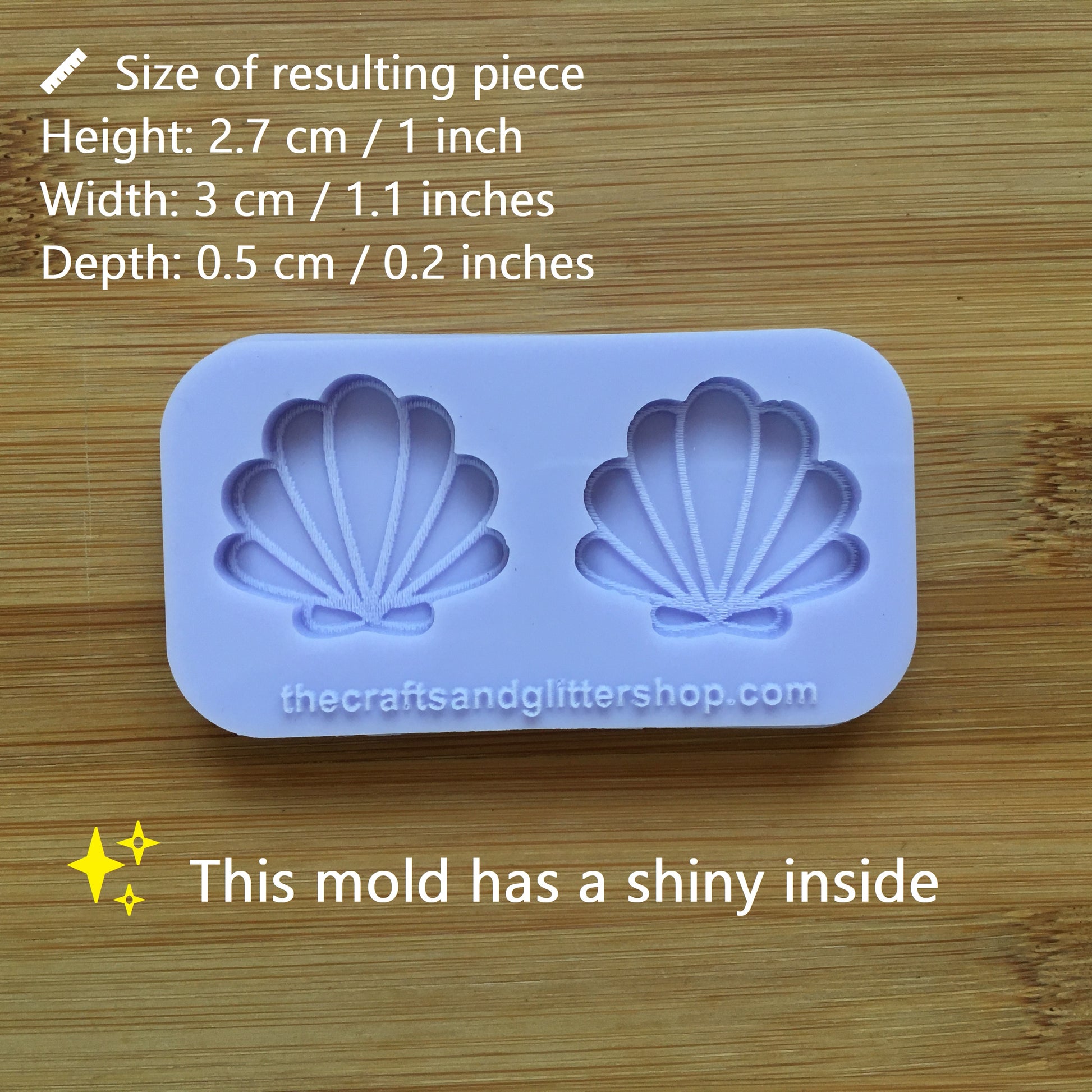 Seashell Silicone Mold - The Crafts and Glitter Shop
