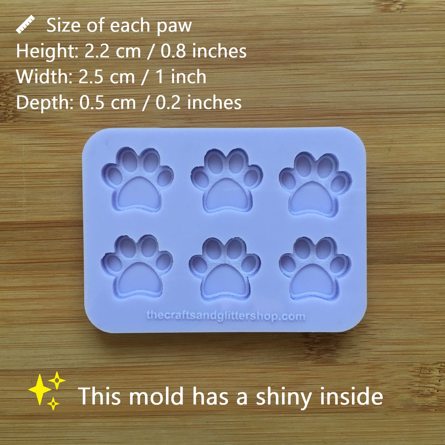 Paw Silicone Mold - The Crafts and Glitter Shop