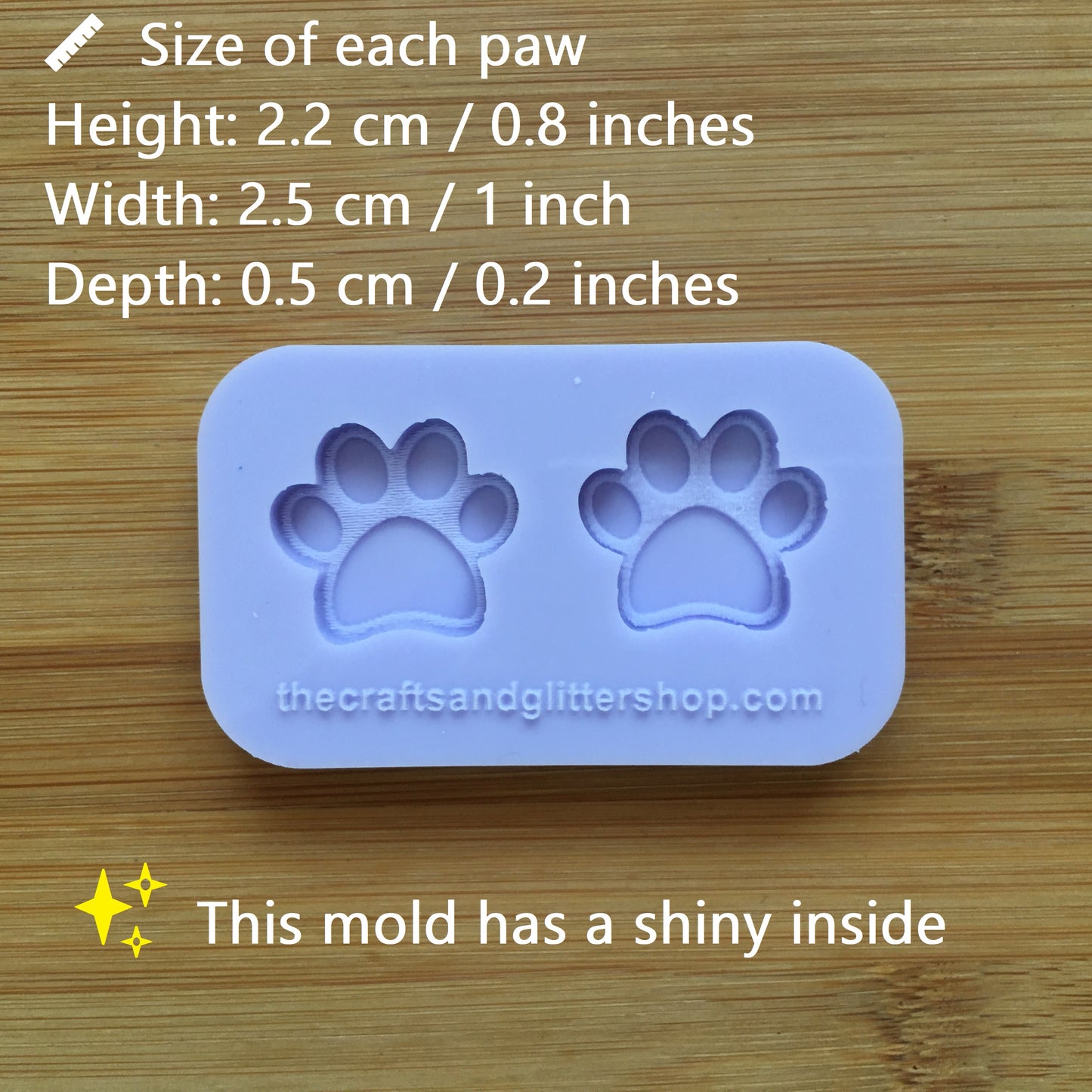 Paw Silicone Mold - The Crafts and Glitter Shop