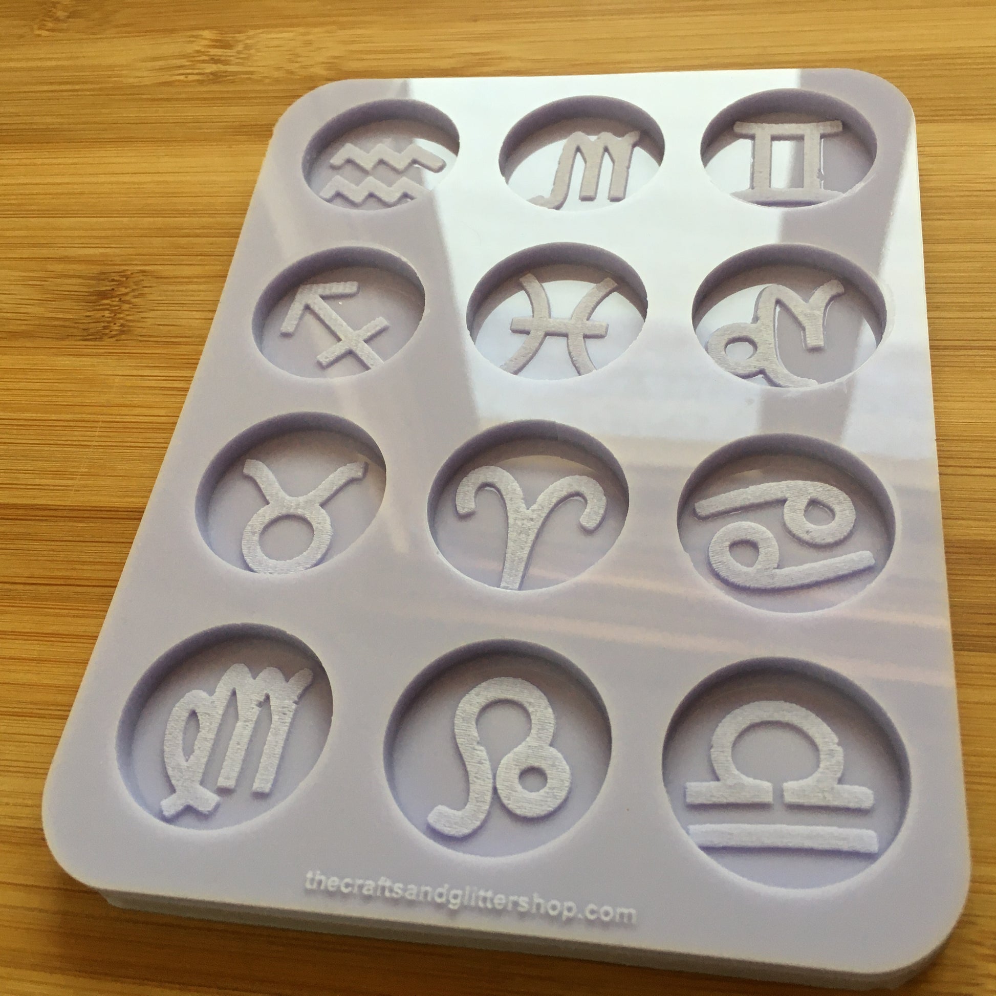 1.1" Zodiac Signs Silicone Mold - The Crafts and Glitter Shop