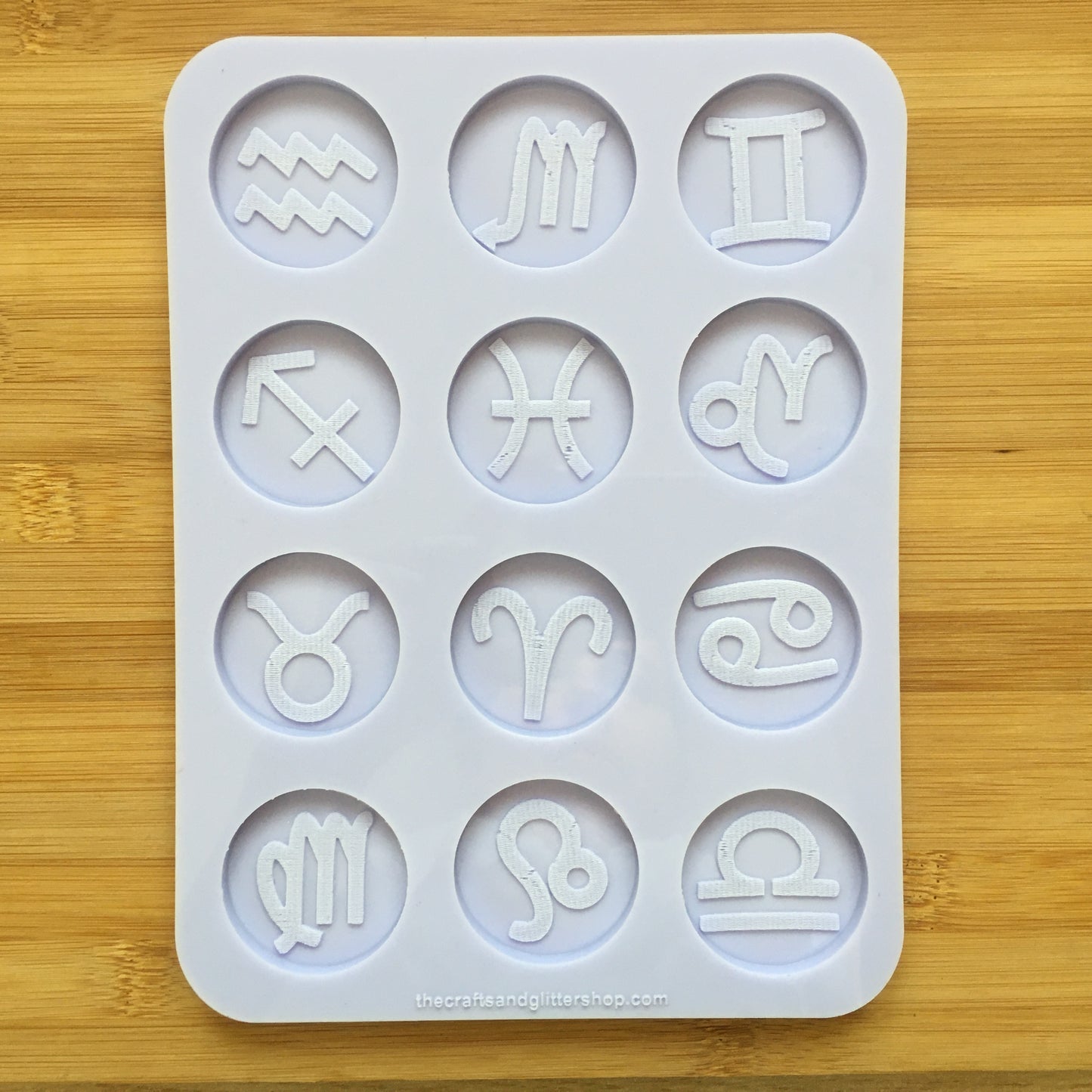 1.5inch Zodiac Signs Silicone Mold