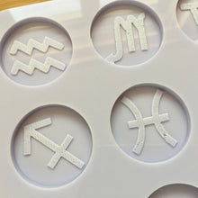 Load image into Gallery viewer, 1.5&quot; Zodiac Signs Silicone Mold, Food Safe Silicone Rubber Mould