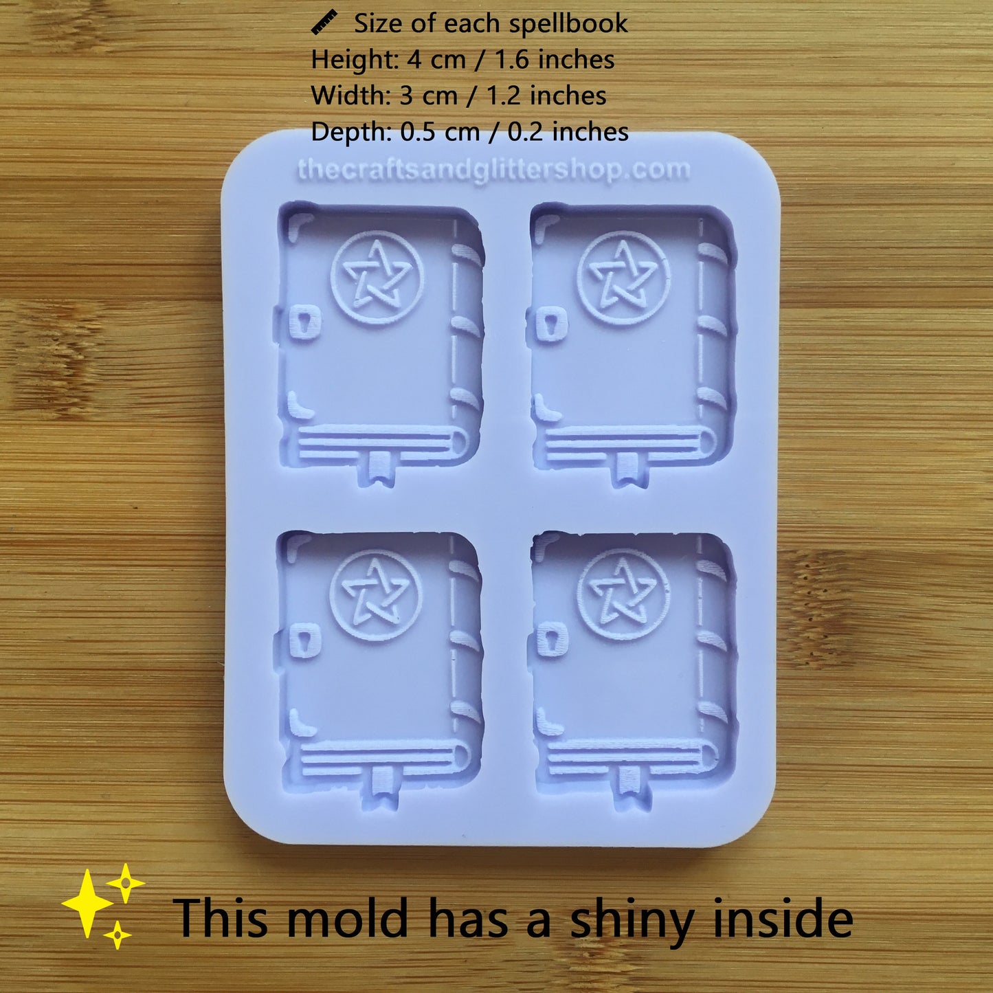 Spellbook Silicone Mold - The Crafts and Glitter Shop