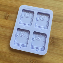 Load image into Gallery viewer, 3cm Spellbook Silicone Mold, Food Safe Silicone Rubber Mould