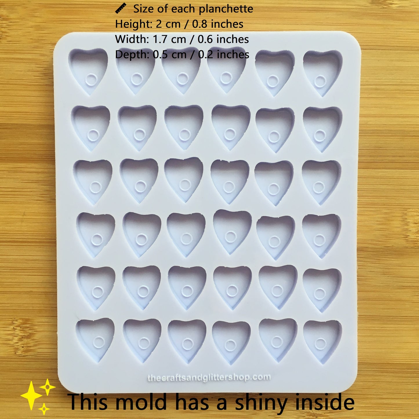 Planchette Silicone Mold - The Crafts and Glitter Shop