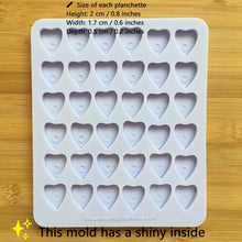 Load image into Gallery viewer, 2cm Planchette Silicone Mold, Food Safe Silicone Rubber Mould