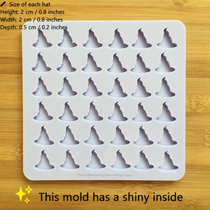 2cm Witch's Hat Silicone Mold, Food Safe Silicone Rubber Mould