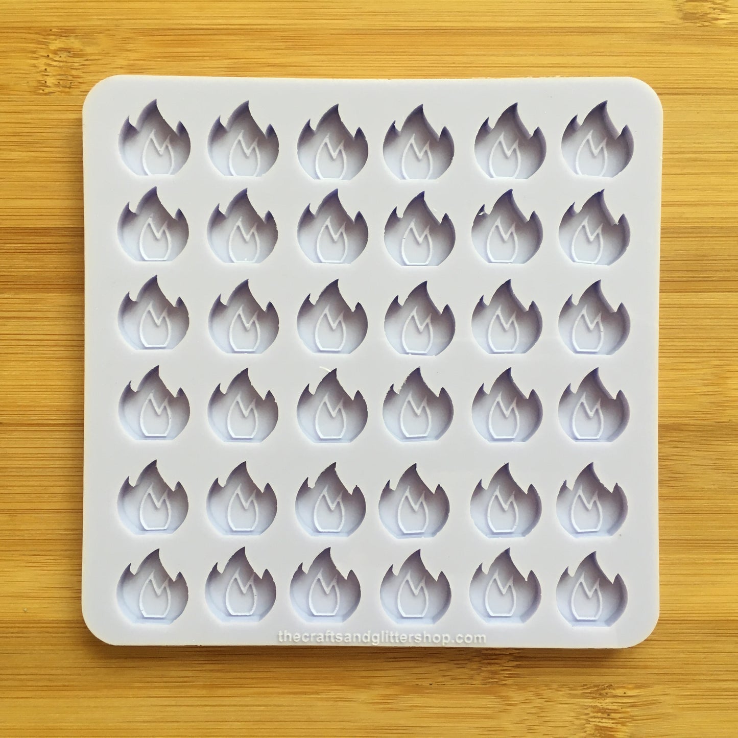 2cm Flame Silicone Mold - The Crafts and Glitter Shop